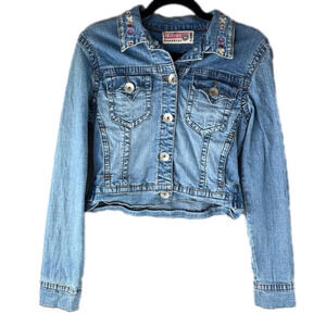 Red-Ox stretch blue denim jean jacket